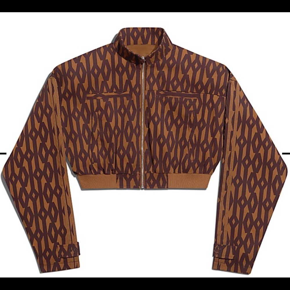 IVY PARK Crop Monogram Track Jacket